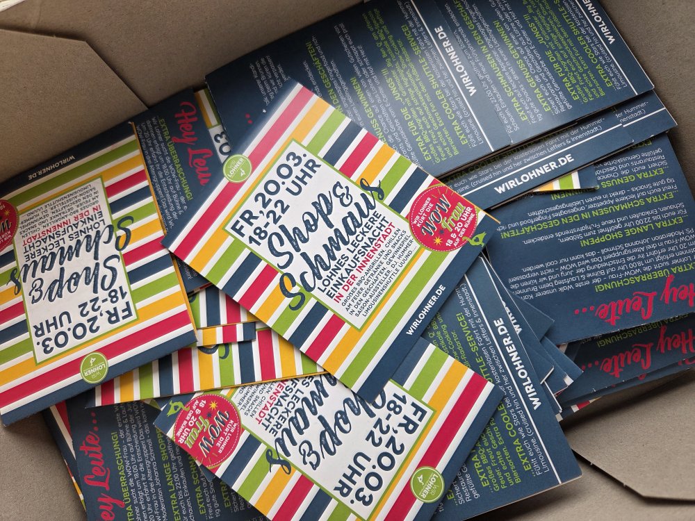 Auslosung Shop & Schmaus